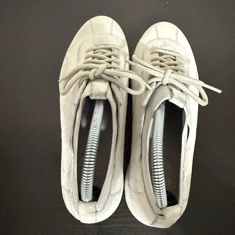 Dansko Audra Shoes Gray‎ Suede Leather Sneakers Size 39 EUR 8.5 / 9 Women's